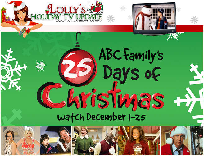 ABC Family s 25 Days Of Christmas Full Schedule LollyChristmas