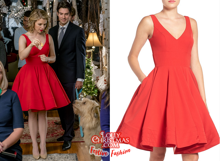 Get Ali Liebert's Red Dress from Hallmark Channel's "A Gift to Remember" - LollyChristmas.com