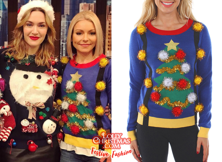 All the Looks from the “LIVE with Kelly & Ryan” Holiday Sweater Party ...