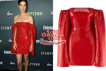 Festive Fashion: Cobie Smulders in Alex Perry & Jimmy Choo - 'Stumptown' Premiere
