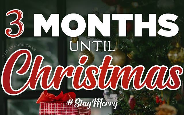 There Are 3 Months Until Christmas Day!