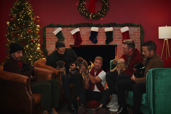 Watch the Backstreet Boys Christmas Yule Log Video—Listen to Their New Album!