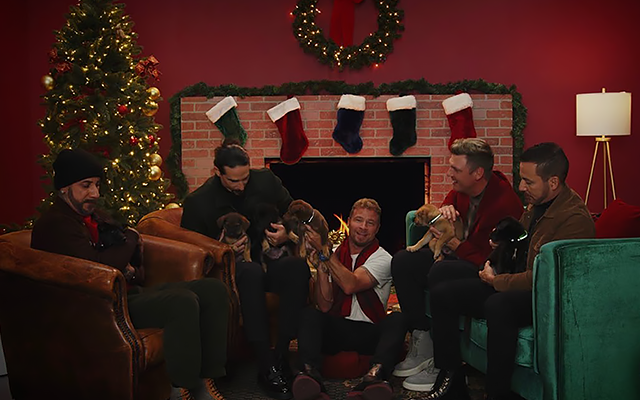 Watch the Backstreet Boys Christmas Yule Log Video—Listen to Their New Album!