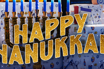 Happy Hanukkah from Lolly Christmas!