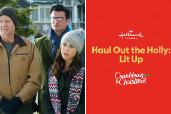 First Look: Lacey Chabert & Wes Brown Reunite in 'Haul Out the Holly: Lit Up' for Hallmark Channel!