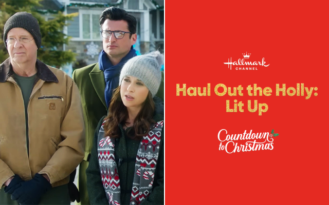 First Look: Lacey Chabert & Wes Brown Reunite in 'Haul Out the Holly: Lit Up' for Hallmark Channel!